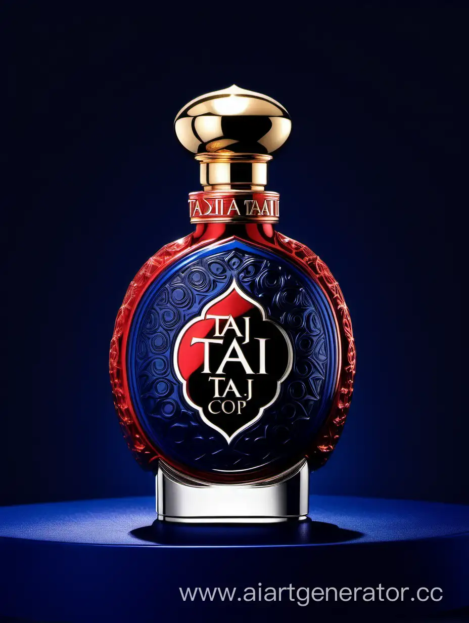 Elegant-Dark-Blue-and-Red-DoubleLayer-Perfume-with-Zamac-Cop
