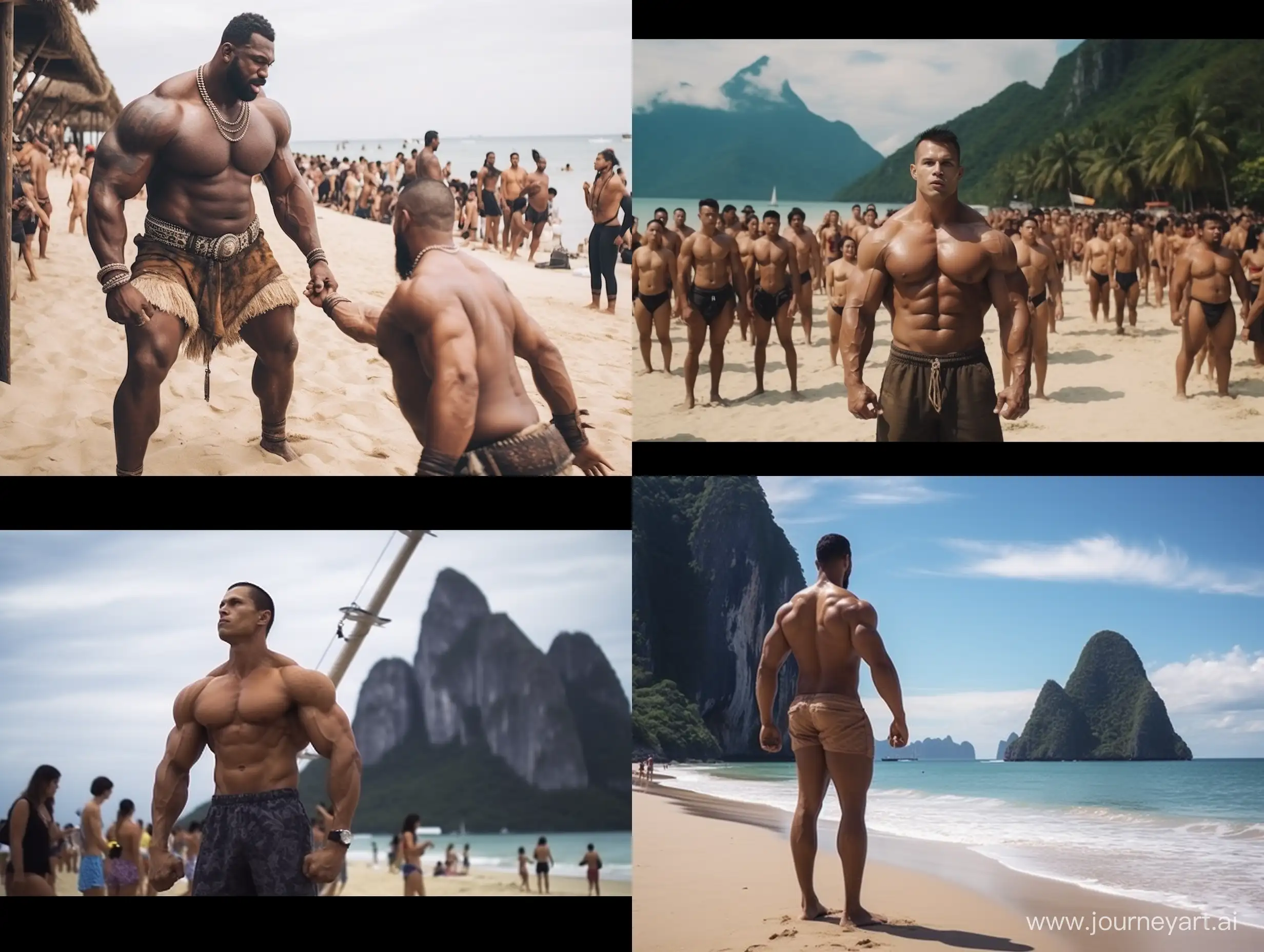 Muscular-Man-Living-the-Tropical-Dream-on-a-Thailand-Beach