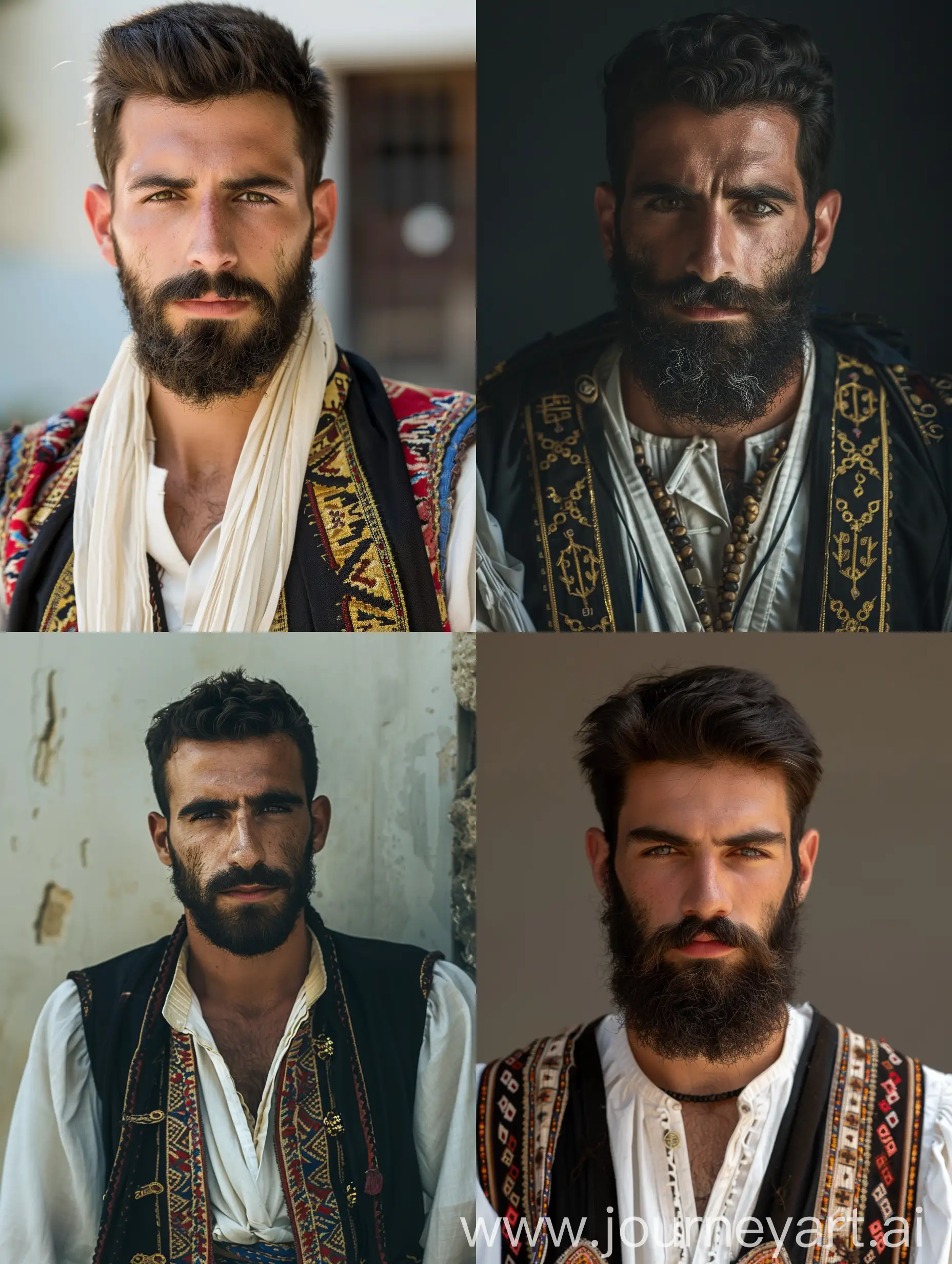 Handsome-Greek-Man-in-Traditional-Fustanella-Clothing-HighResolution-4K-Realistic-Image