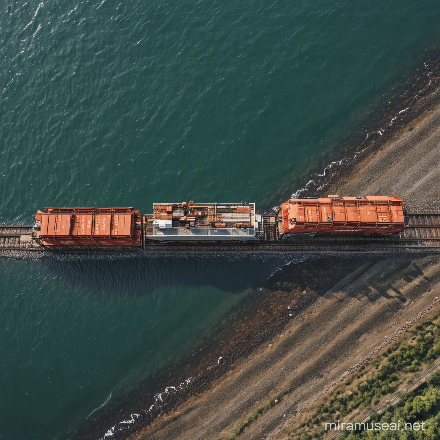 Seamless Sea to Rail Transportation Connecting Lines in Motion