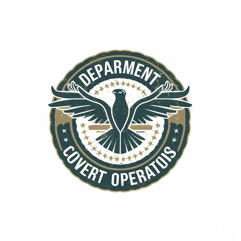 a logo design,with the text 'Department of covert operations', main symbol:Bird,Moderate,be used in Legal industry,clear background