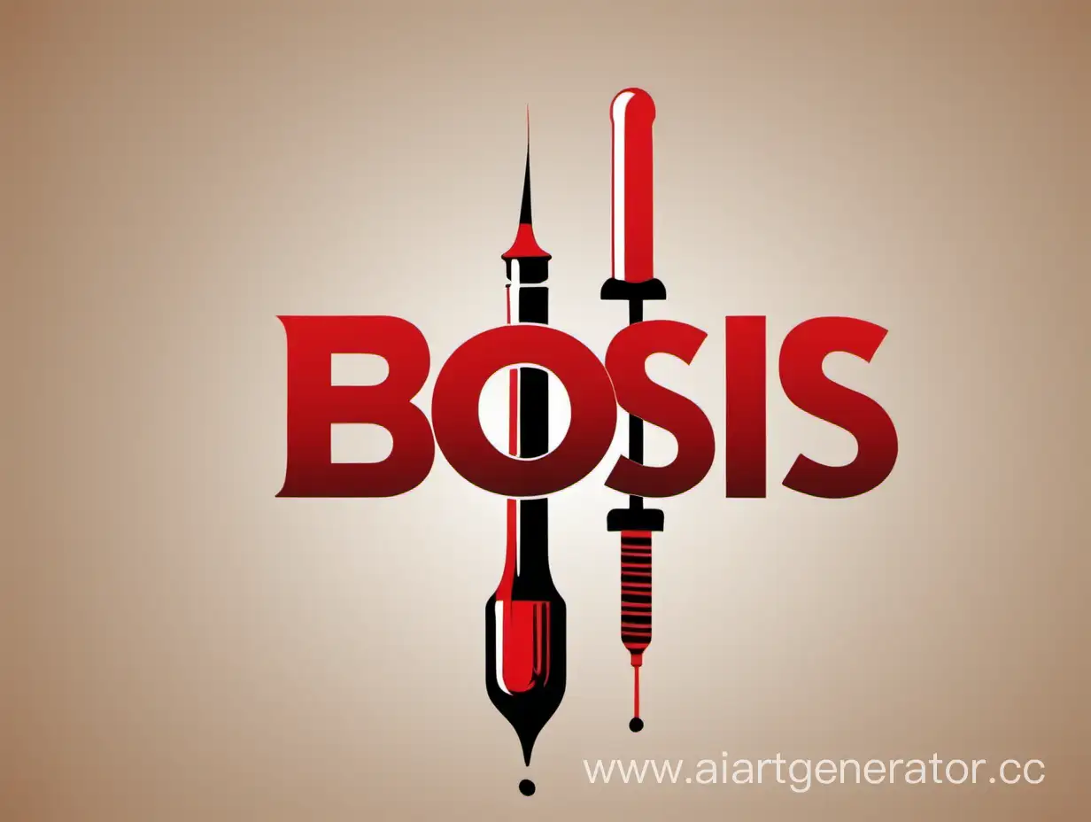 Bosis-Logo-Stylish-Black-and-Red-Coffee-Mug-with-Syringe-Accent