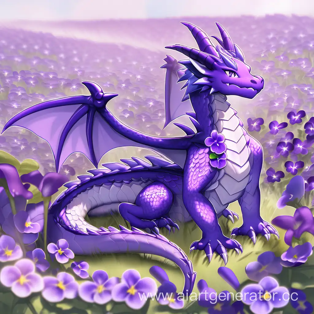 Majestic-Violet-Dragon-Roaming-Through-a-Field-of-Flowers