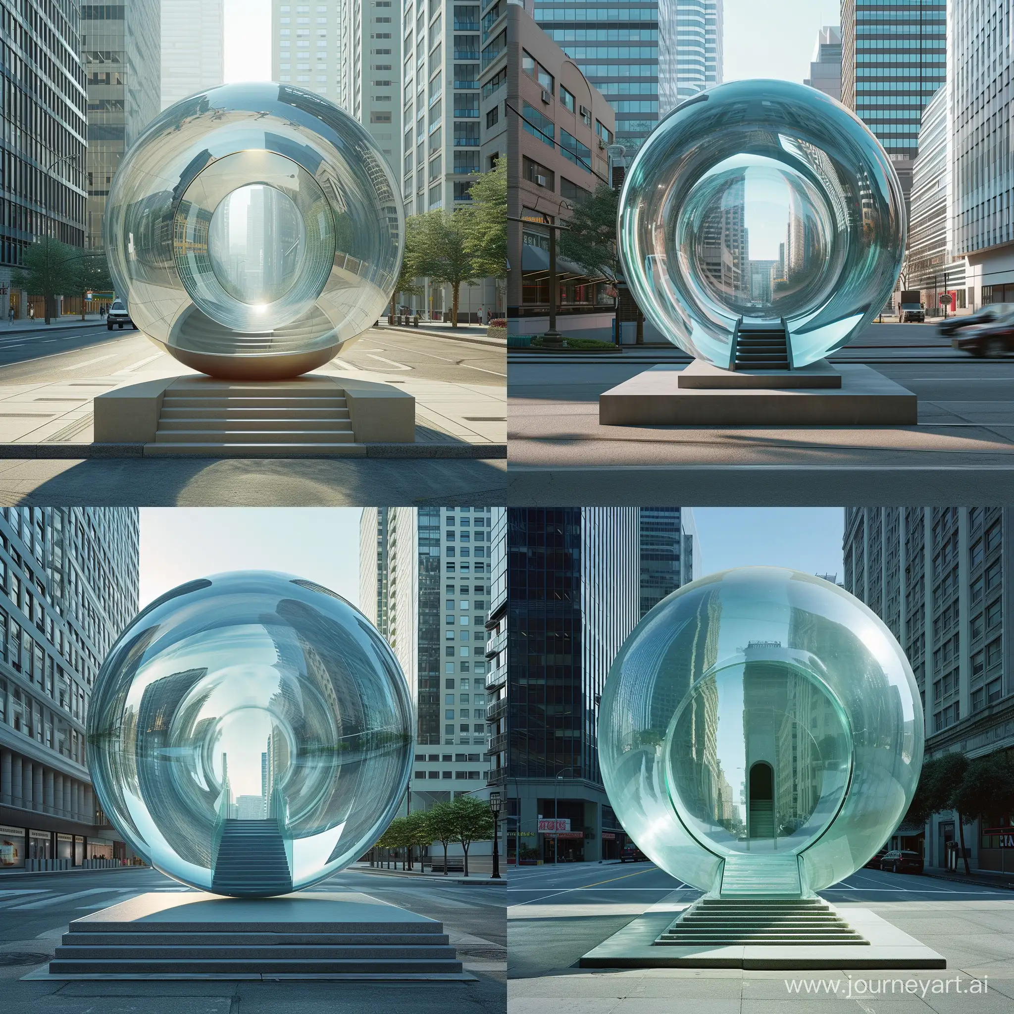 Futuristic-Urban-Teleportation-Hub-with-Glass-Sphere