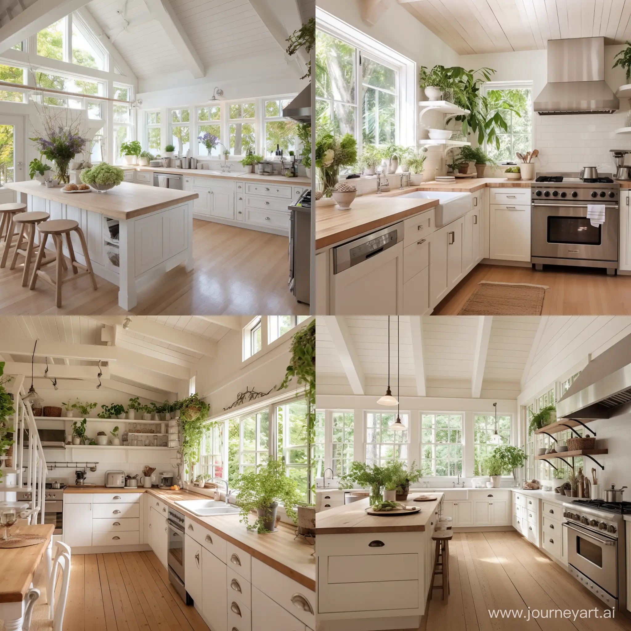 Cozy-CottageStyle-Kitchen-with-Wood-Accents-and-Plants