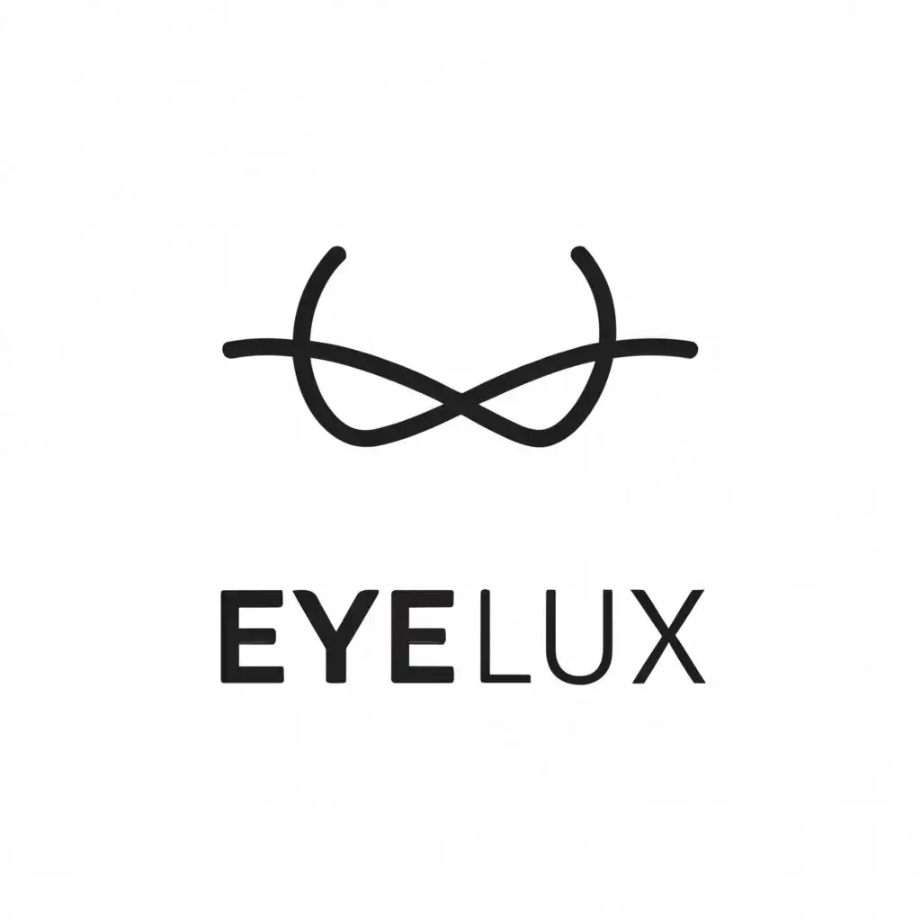a logo design,with the text "eyelux", main symbol:eyelashes,Minimalistic,be used in Beauty Spa industry,clear background