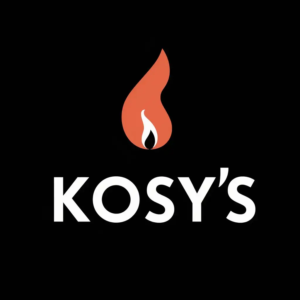 LOGO-Design-For-Kosys-Dynamic-Flame-Symbol-with-Bold-Typography