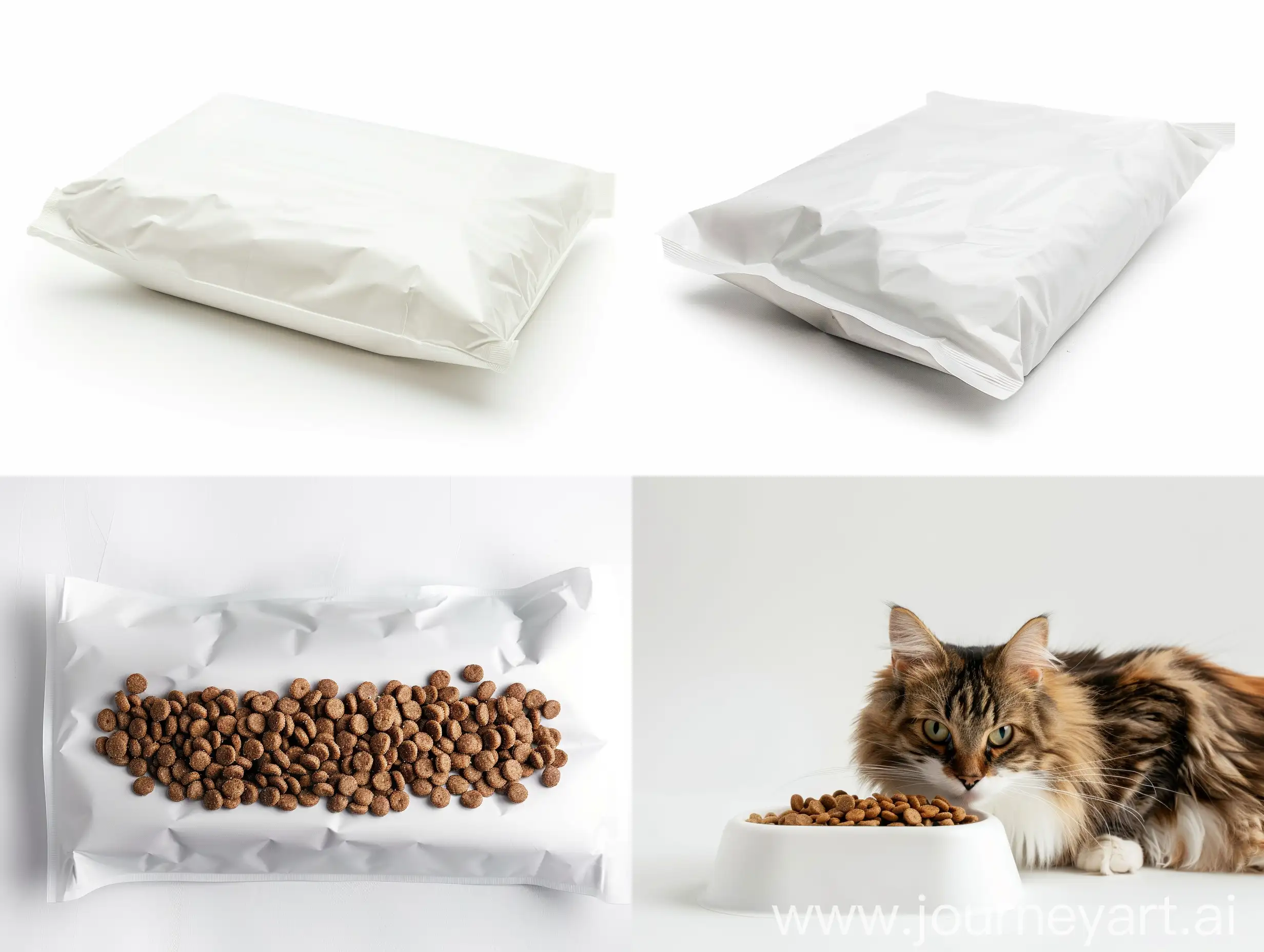 White-Large-Package-of-Cat-Food-on-White-Background