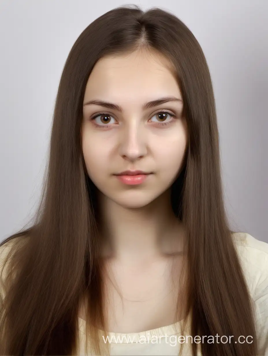 Русская Девушка 25 лет красивая длинная причёска большой упругий бюст (Фото паспорта)