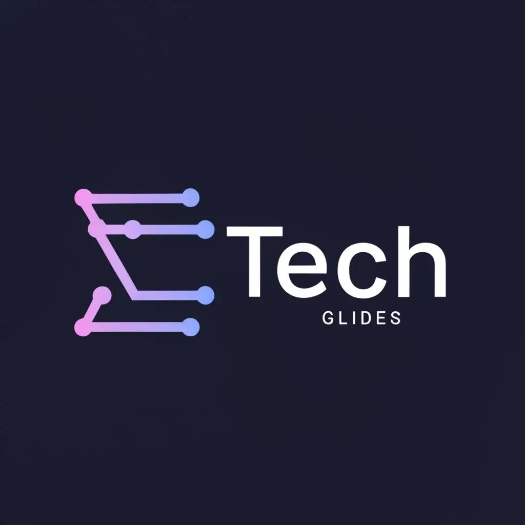 a logo design,with the text "Tech Glides", main symbol:Tech,complex,be used in Technology industry,clear background