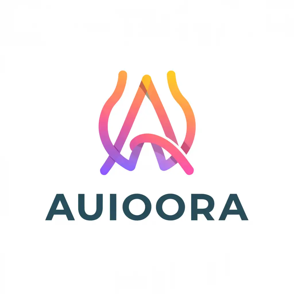 a logo design,with the text "Aurora", main symbol:fire,complex,clear background