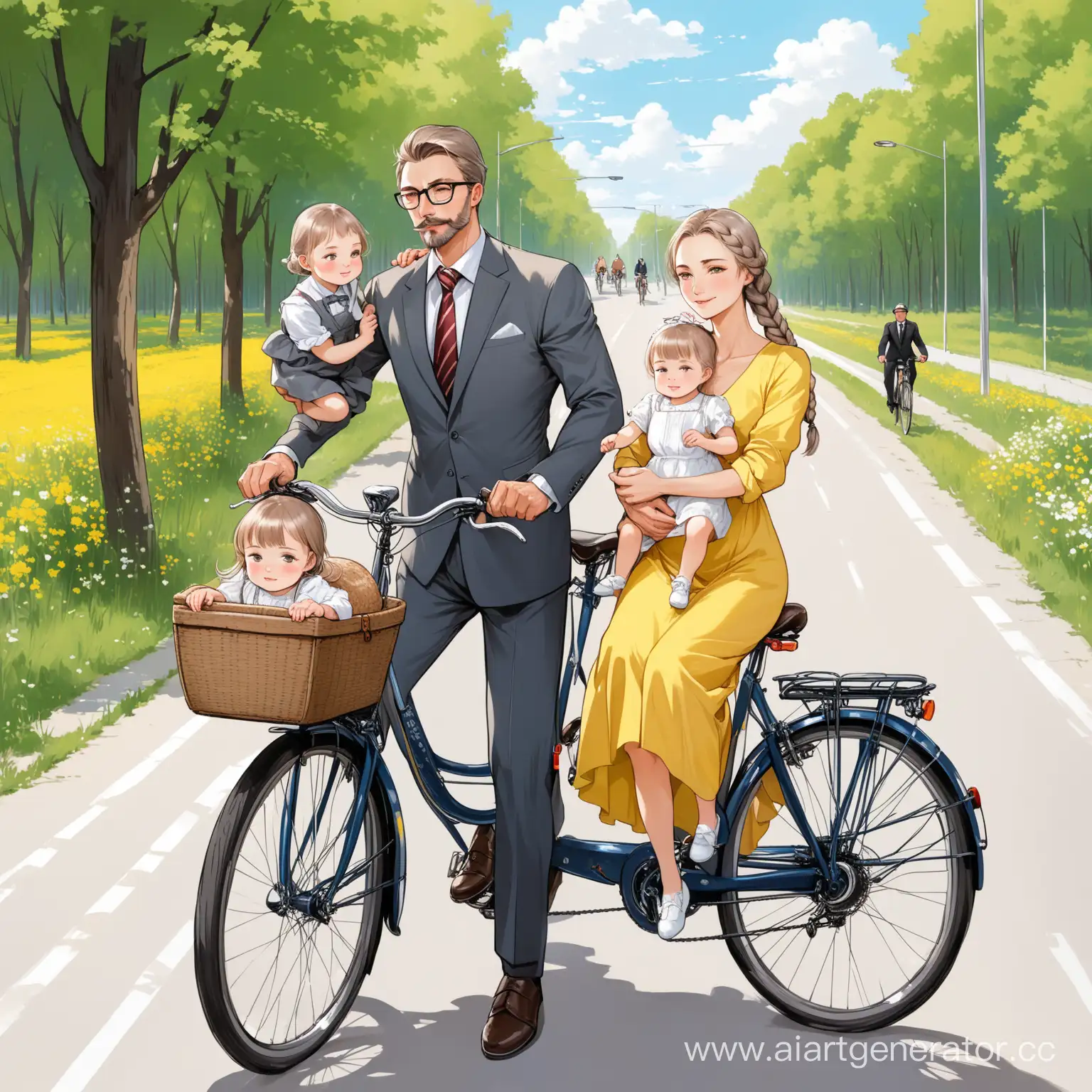 Intergenerational-Family-Bonding-on-Bicycles-MamaRossiya-DaughterUkraine-FatherChina-and-SonBelarus