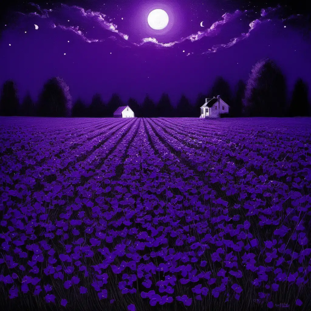 Enchanting Night of Violet Delights