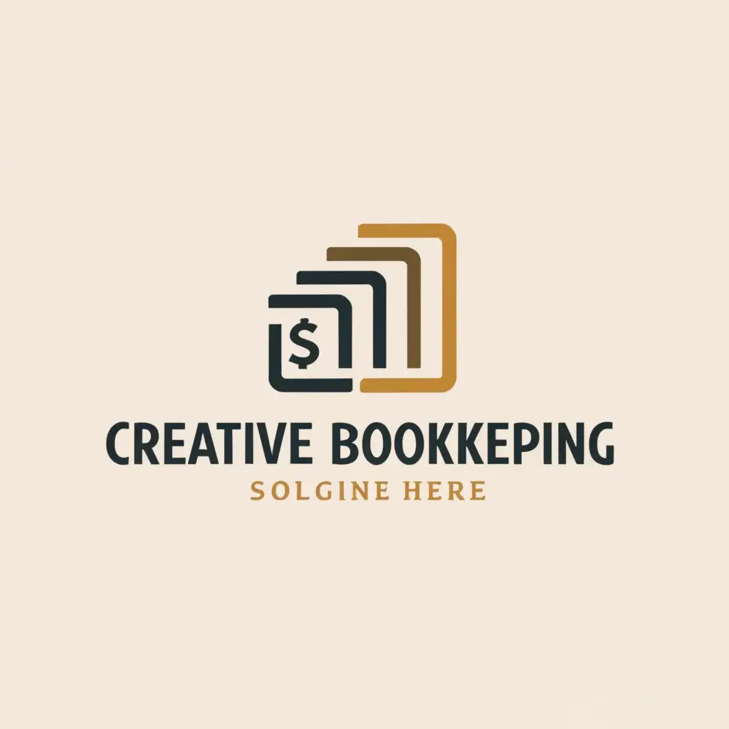 a logo design,with the text "CREATIVE BOOKKEEPING", main symbol:LEDGER,Moderate,be used in Finance industry,clear background