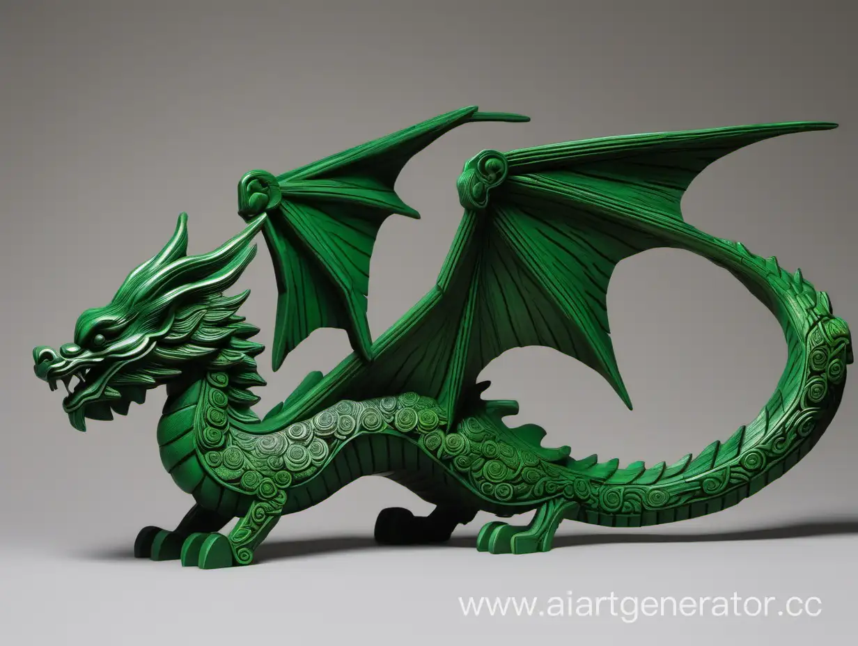 Enchanting-Green-Wooden-Dragon-Sculpture-Artistic-Fantasy-Woodwork