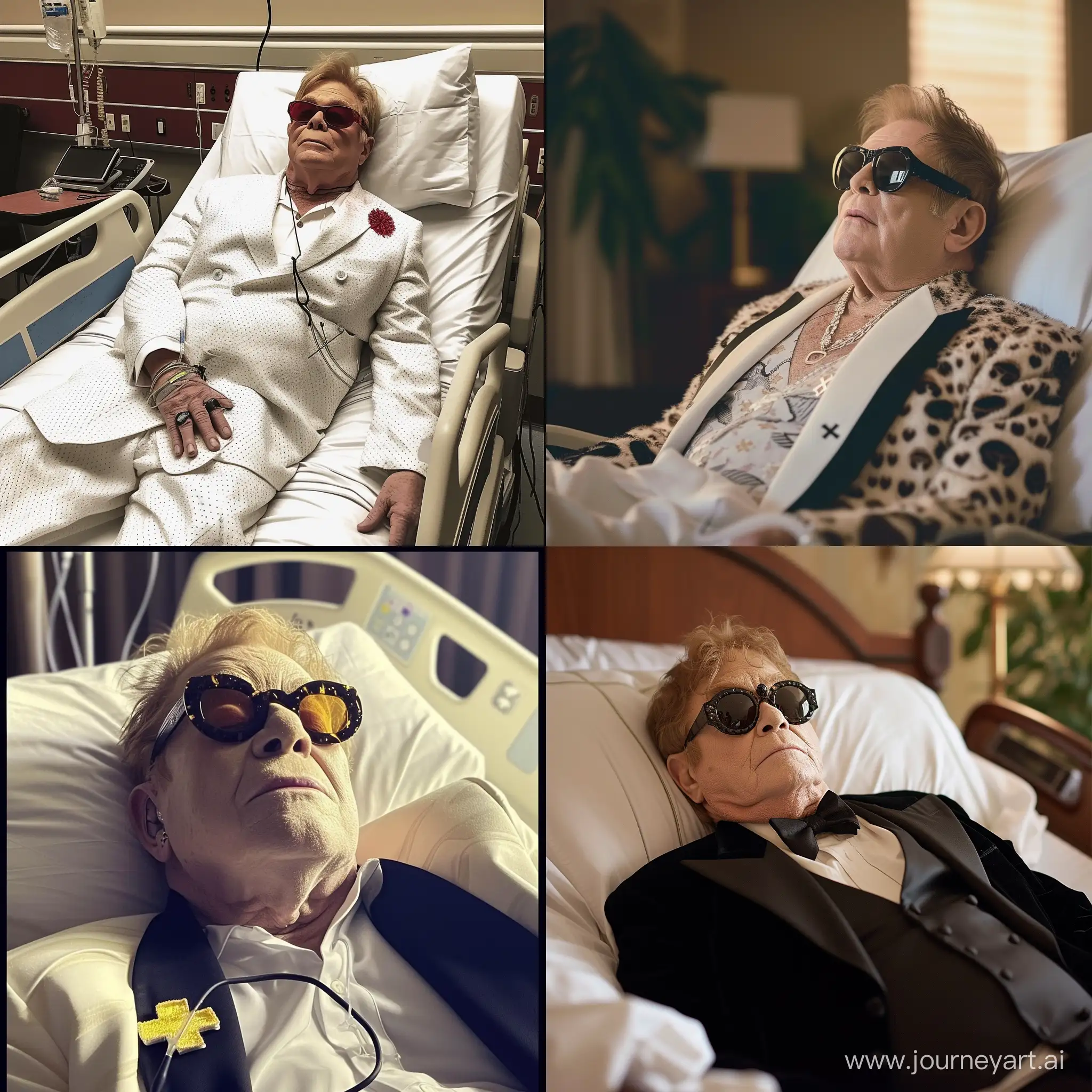 Elton John is in the hospital