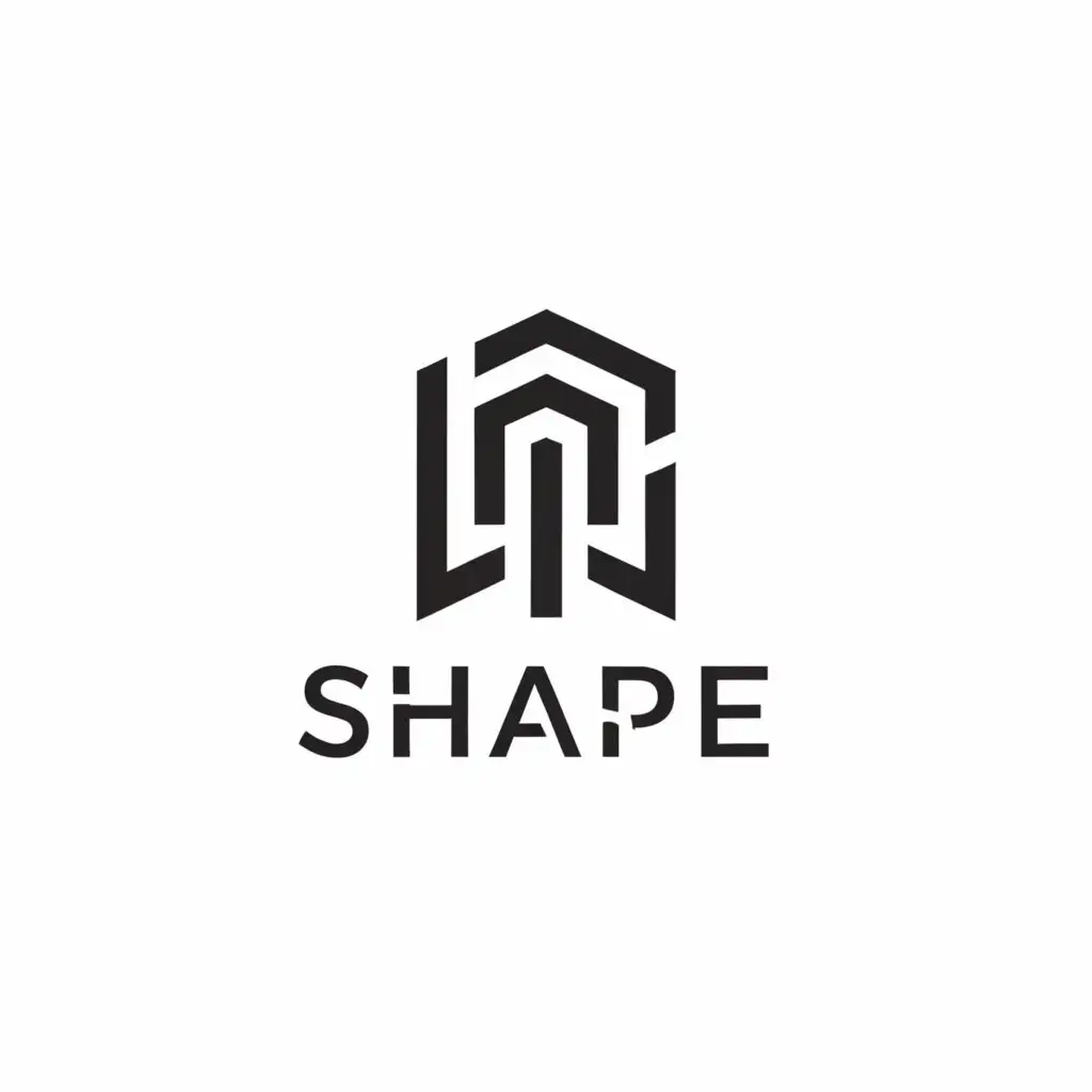 a logo design,with the text "shape", main symbol:house,Moderate,clear background