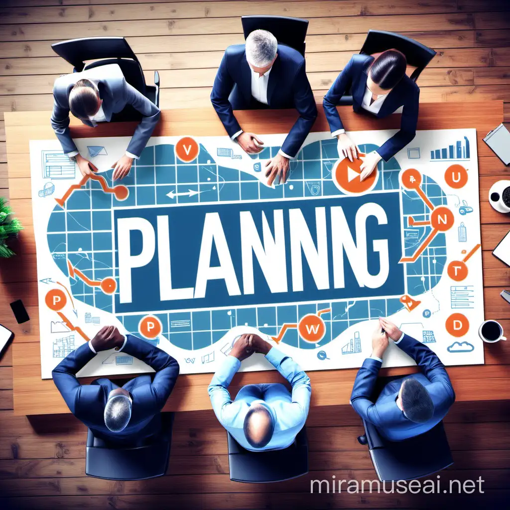 supply chain optimization images with the word planning in the image 3d illustration