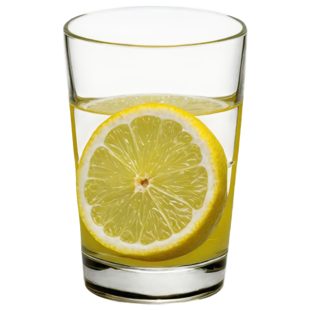  lemon juice in a glass, clip art