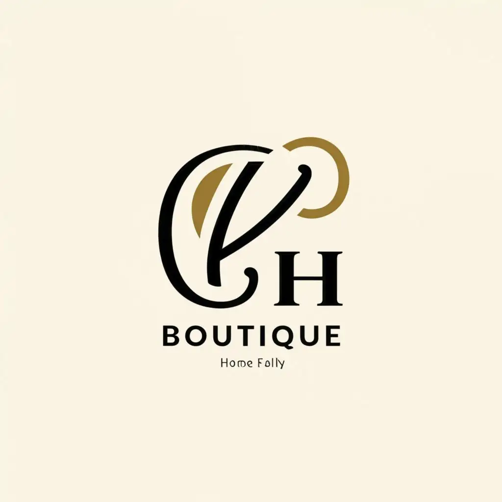 a logo design,with the text "LH Boutique", main symbol:LH,Moderate,be used in Home Family industry,clear background