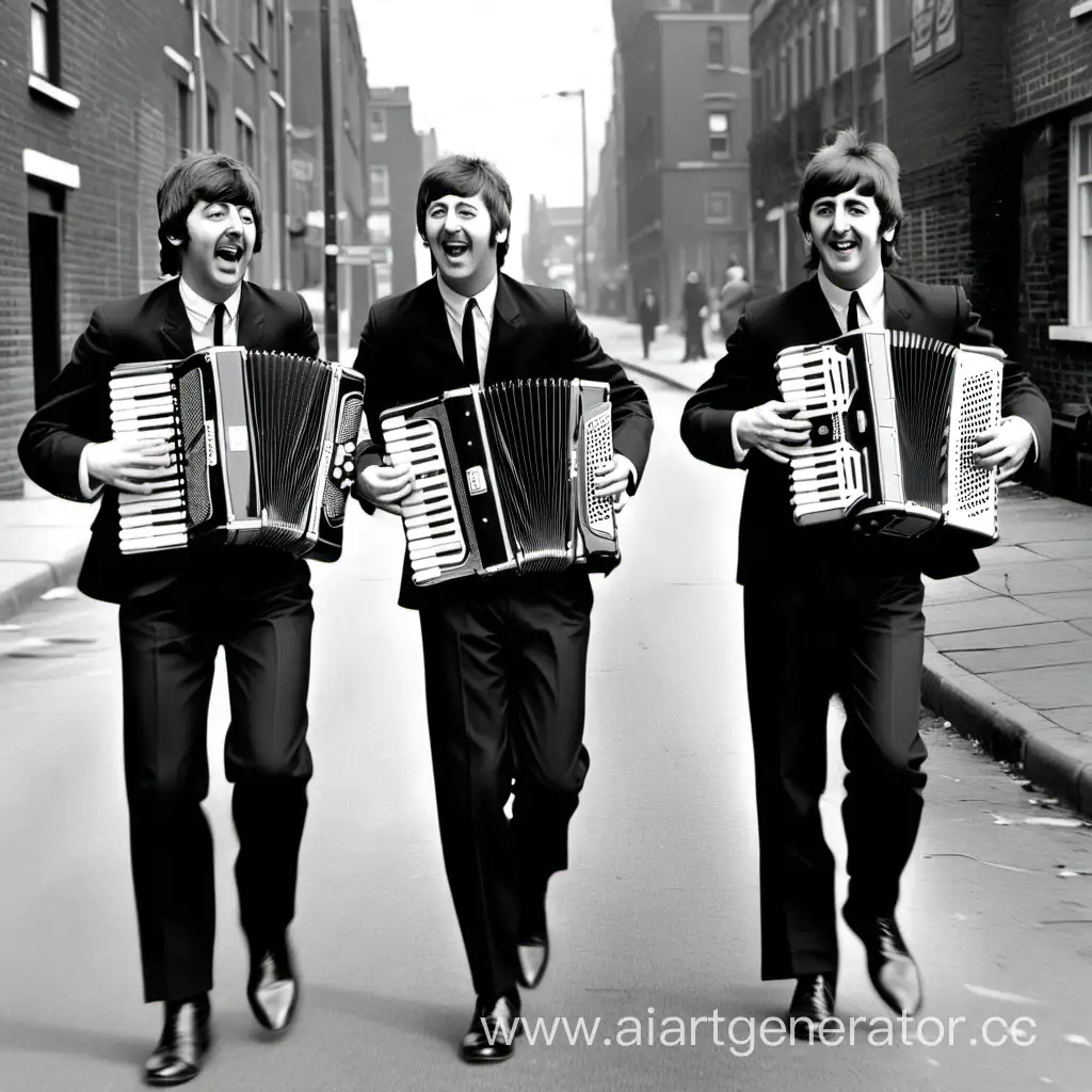 beatles plays accordion