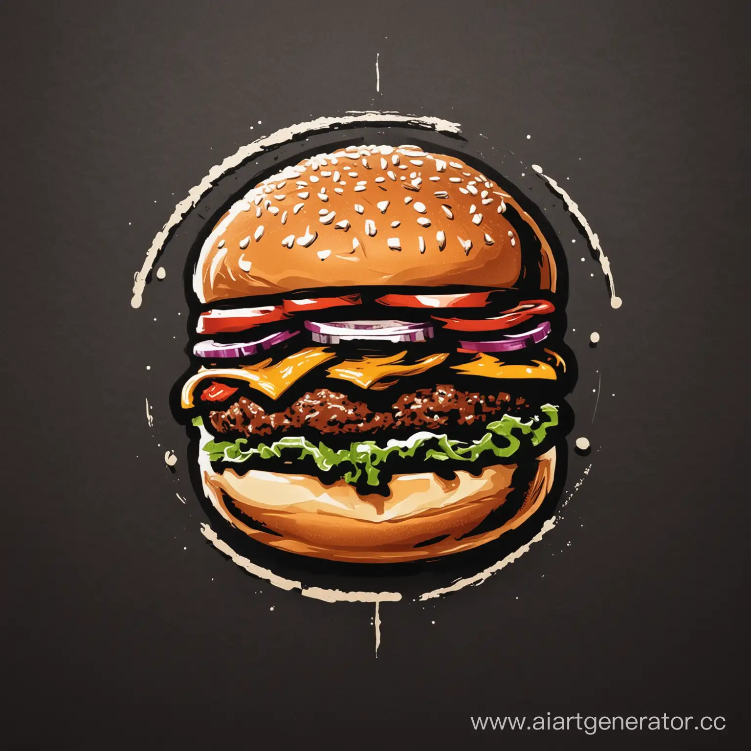 логотип бургерной