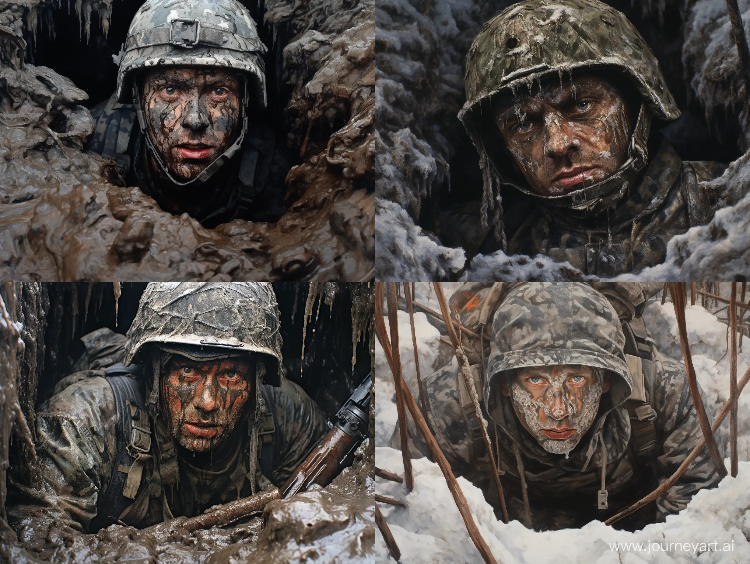 Emotional-Russian-Soldier-in-Trench-Photorealistic-War-Portrait