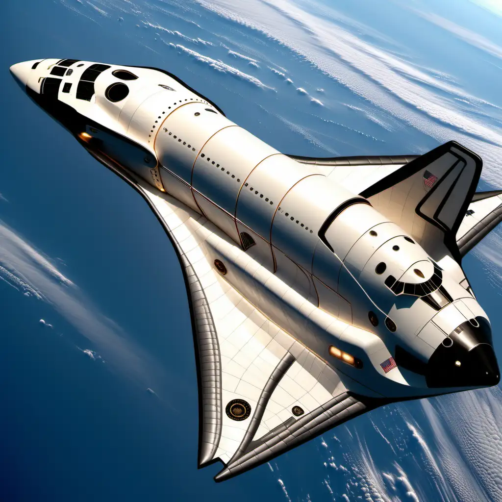 Futuristic Luxury Interdimensional Space Shuttle