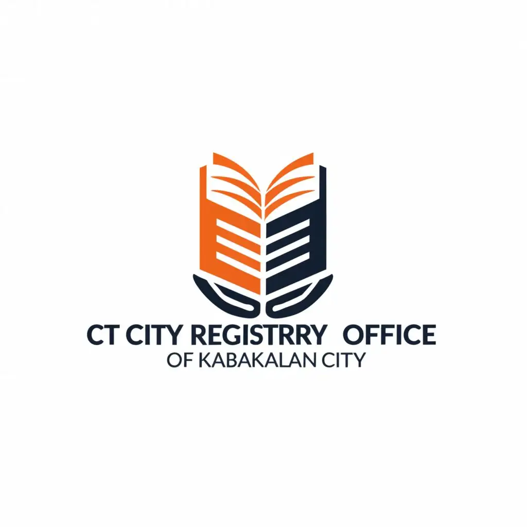 a logo design,with the text "City Civil Registry Office of Kabankalan City", main symbol:Book,Moderate,clear background