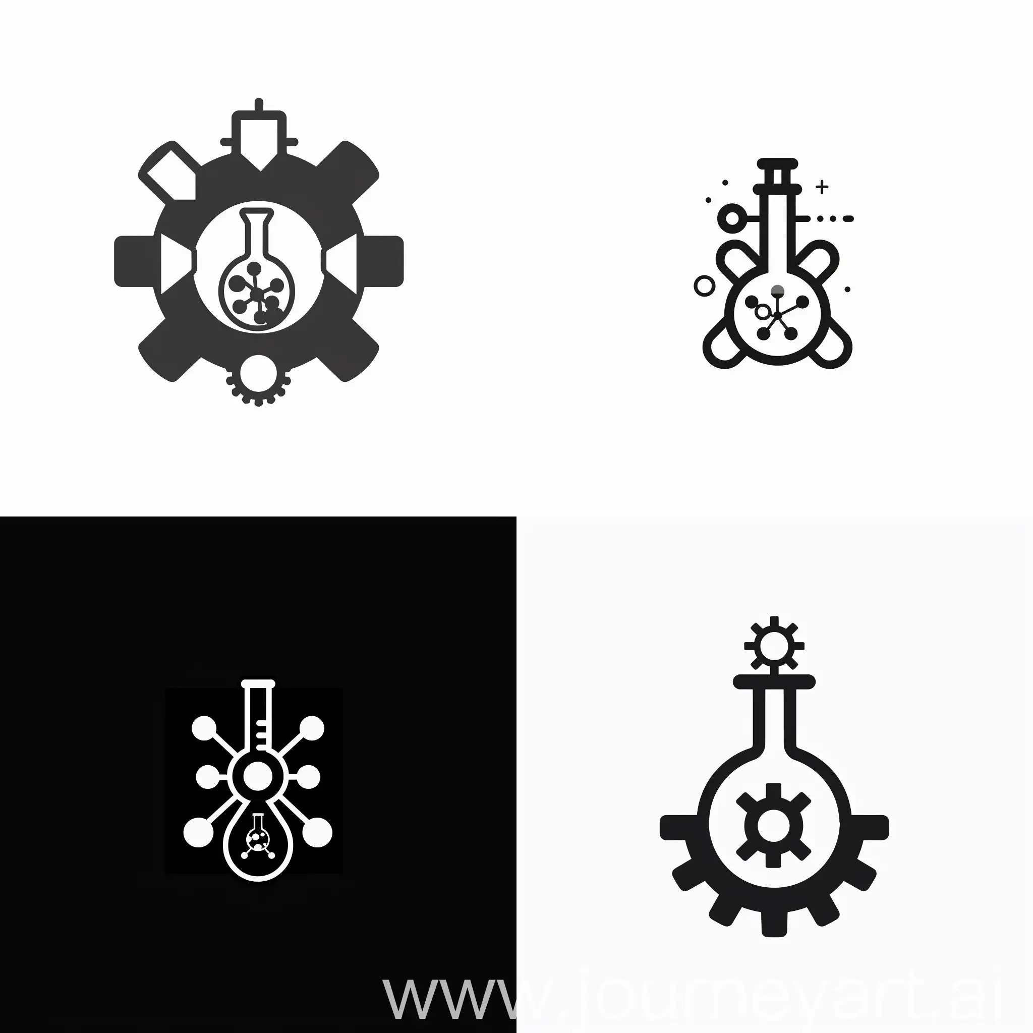 логотип монохром химия машиностроение прогресс минимализм