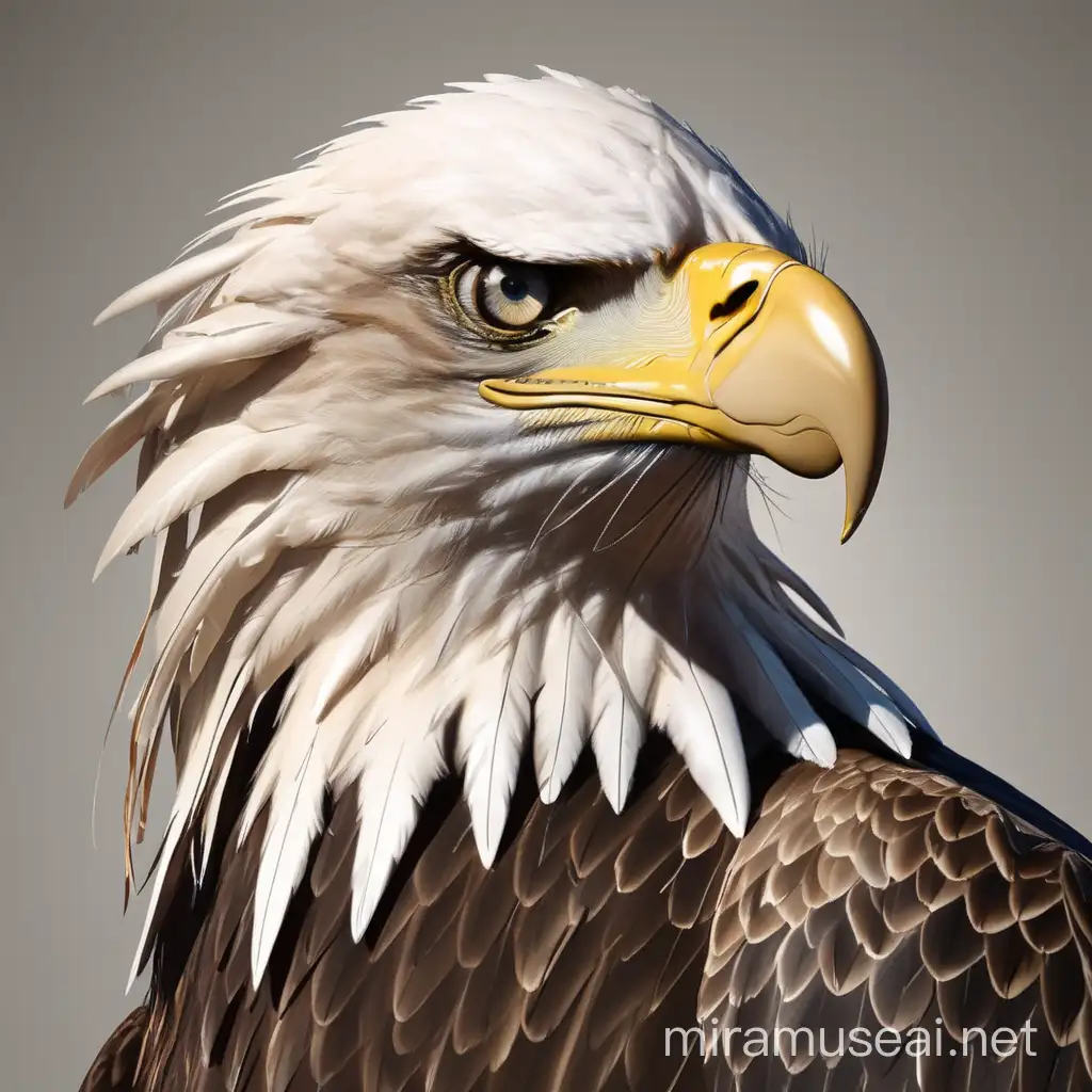 Majestic Eagle Head Portrait Stunning Wildlife Artwork Capturing the Power and Beauty of Nature