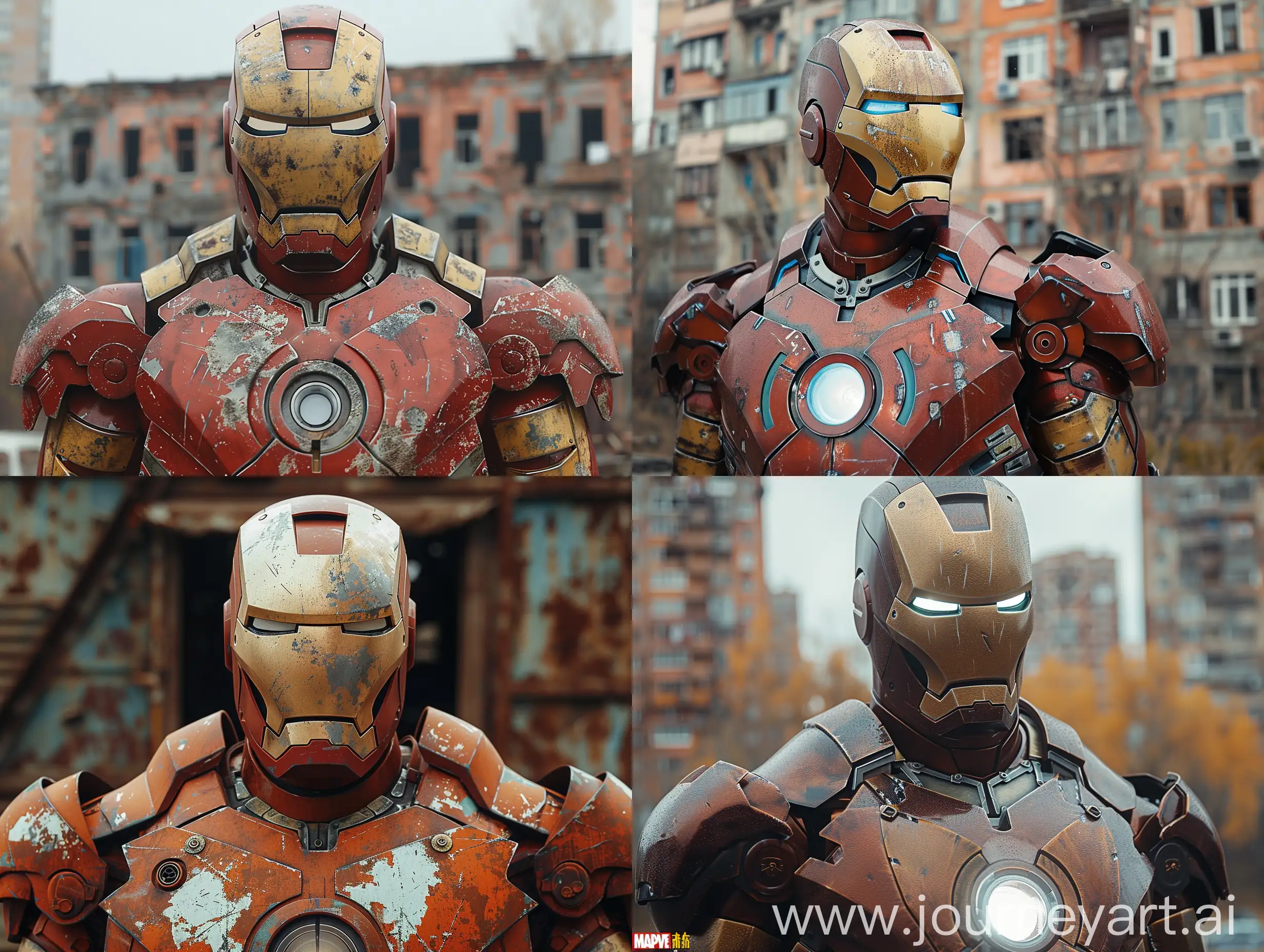 Soviet version of iron man ‐‐q . 25 --stylize 500