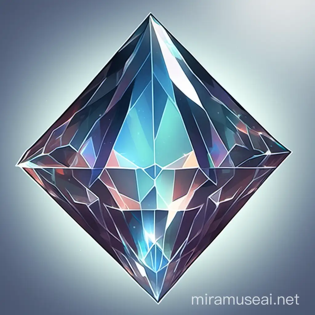 Mystical 2D Crystal Art A Mesmerizing Display of Translucent Splendor
