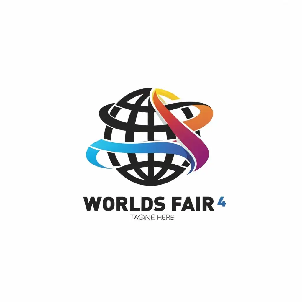 a logo design,with the text "Worlds Fair 4", main symbol:Worlds fair,Moderate,be used in Events industry,clear background