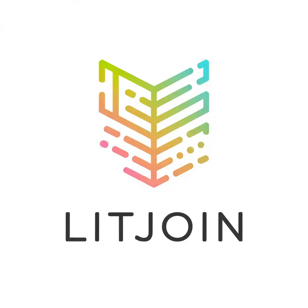 a logo design,with the text "LitJoin", main symbol:book,Moderate,be used in Internet industry,clear background