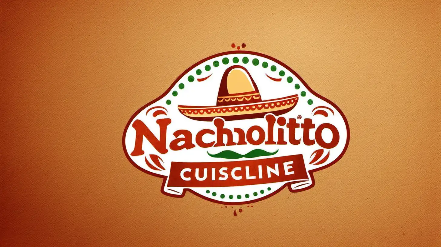 Authentic TexMex Cuisine Logo Vibrant Nacholito Street Food Emblem
