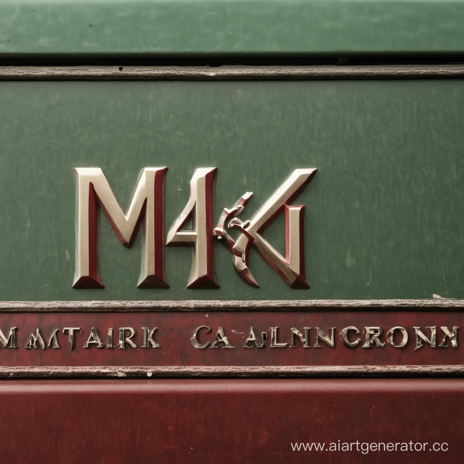 Inscription-on-Filer-Rel-Background-of-Mark-2-Car-in-Red-and-Green-Tones