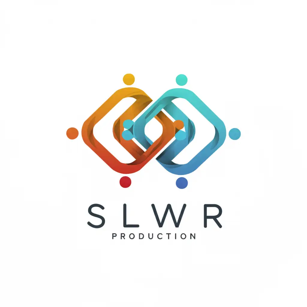 a logo design,with the text "SLVR Production", main symbol:Audio, Lighting, Video, Rigging,complex,clear background