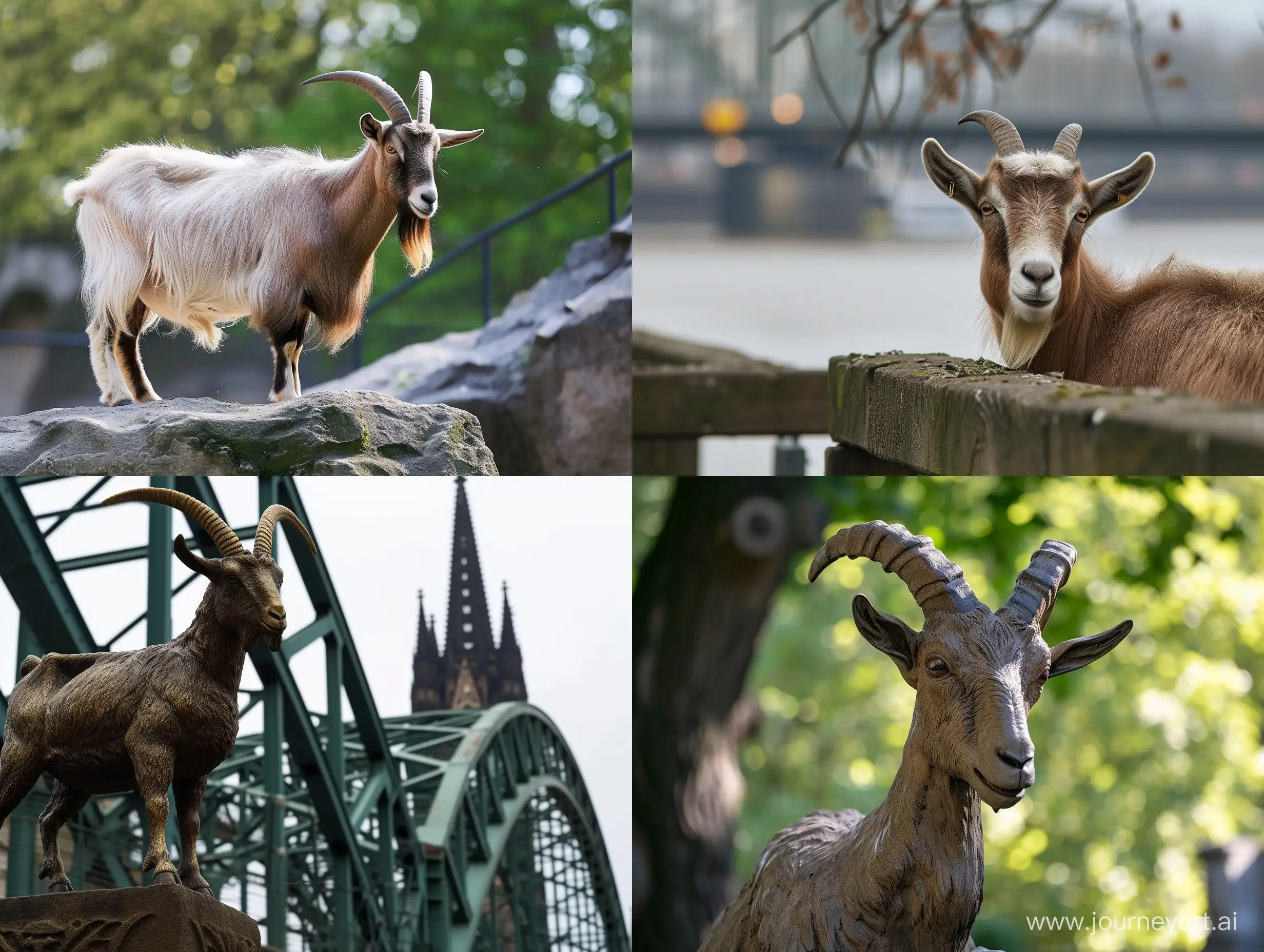 Playful-Billy-Goat-in-Cologne