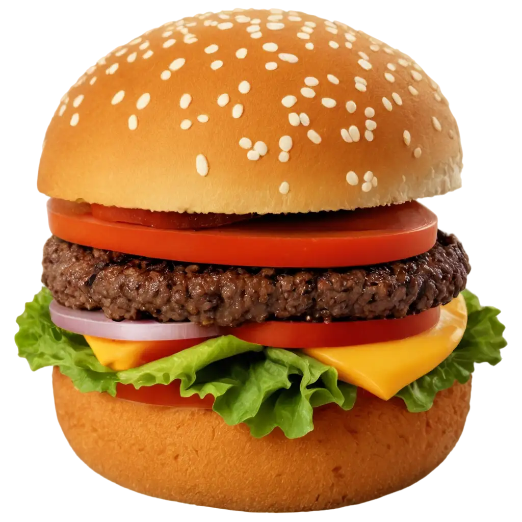 Delectable-PNG-Rendering-Crafting-the-Ultimate-Tasty-Burger-Image