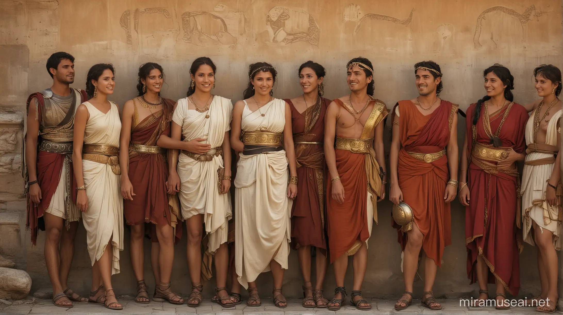 People of different cultures, ethnicities, living together in Ancient Rome