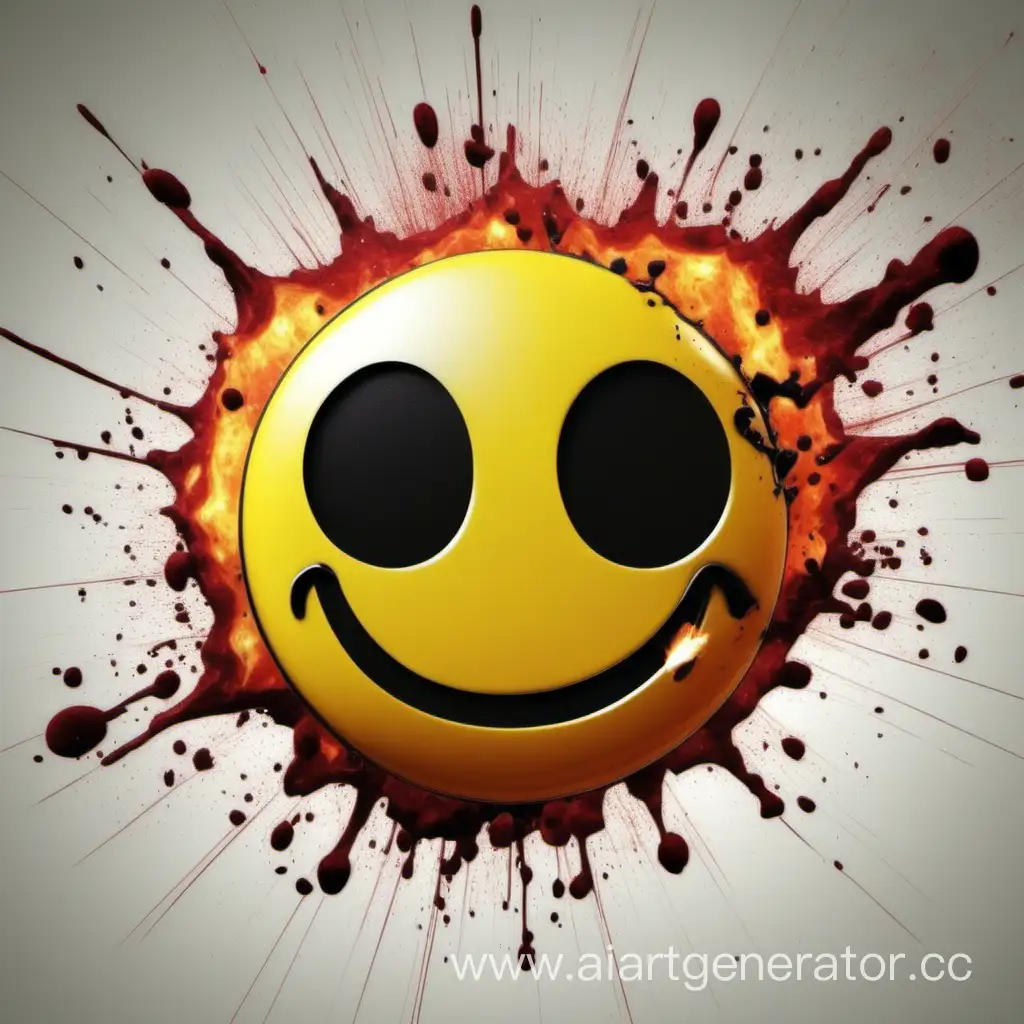 Vibrant-Smiley-Explosion-A-Burst-of-Joyful-Emotion