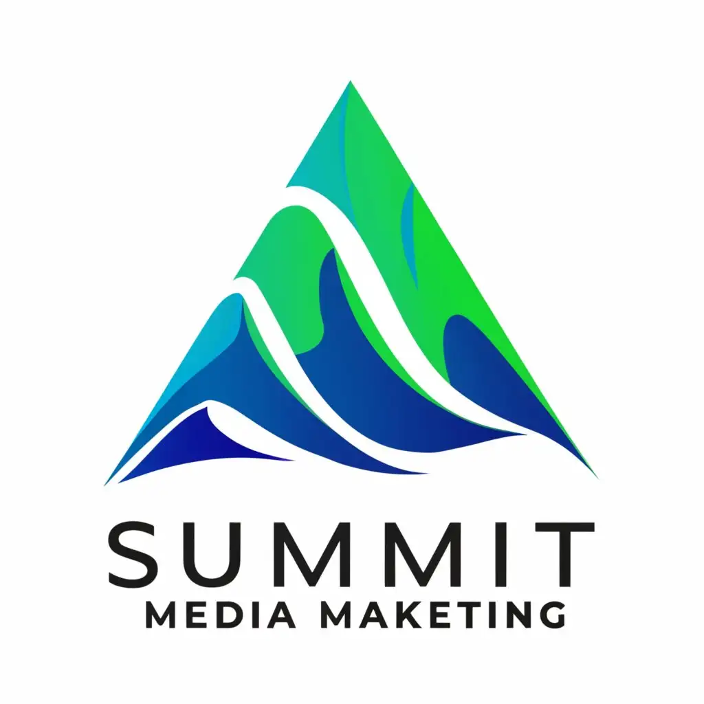 a logo design,with the text "Summit Media Marketing", main symbol:Summit,Moderate,be used in Internet industry,clear background
