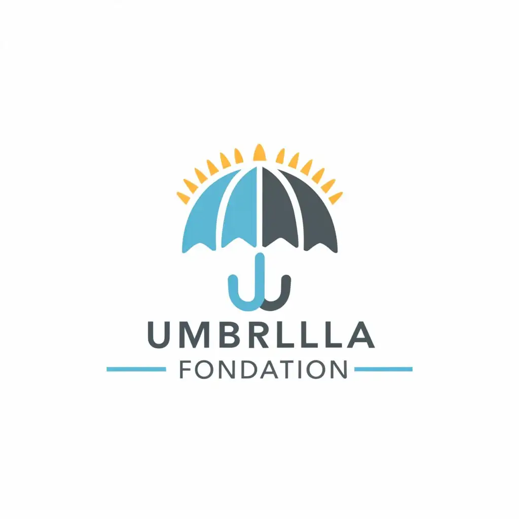 a logo design,with the text "Umbrella foundation", main symbol:Work for better tomorrow,Moderate,be used in Nonprofit industry,clear background