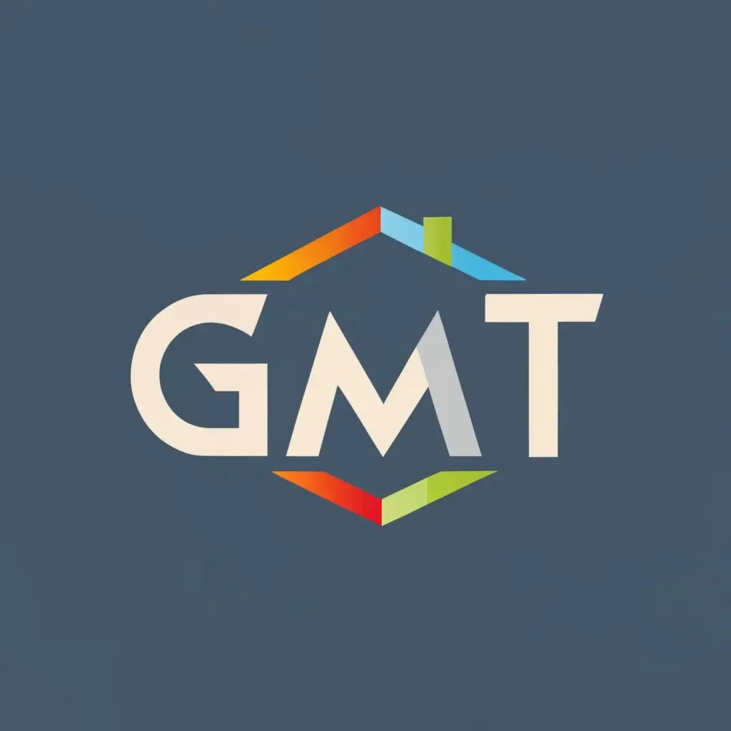 logo, science, with the text "GMT", typography, be used in Real Estate industry