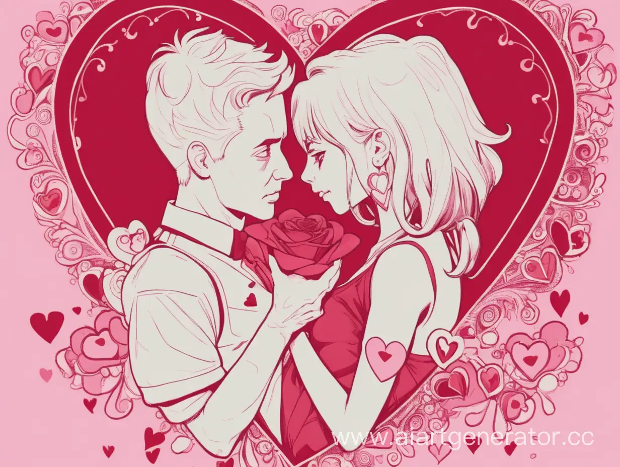 Romantic-Couple-Embracing-Under-a-Starlit-Valentines-Night-Sky