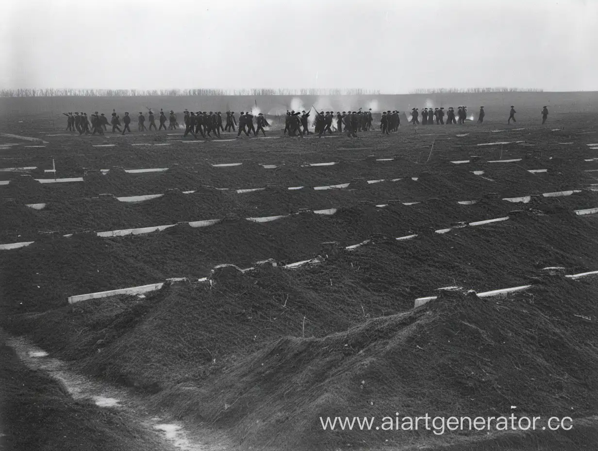 First-World-War-Battlefield-with-Trenches-and-Soldiers