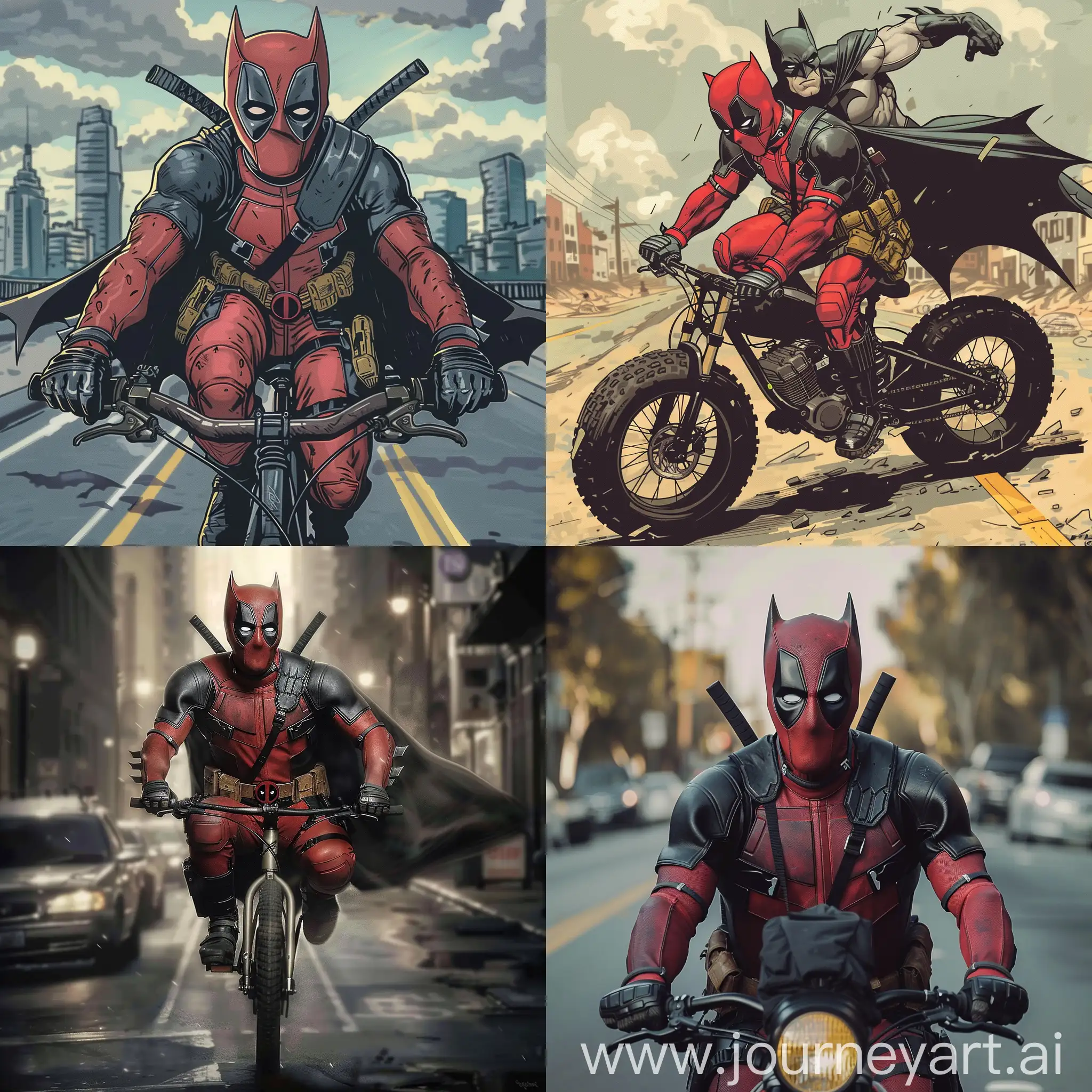 Deadpool-and-Batman-Riding-a-Bike-Together-in-a-Dynamic-Scene