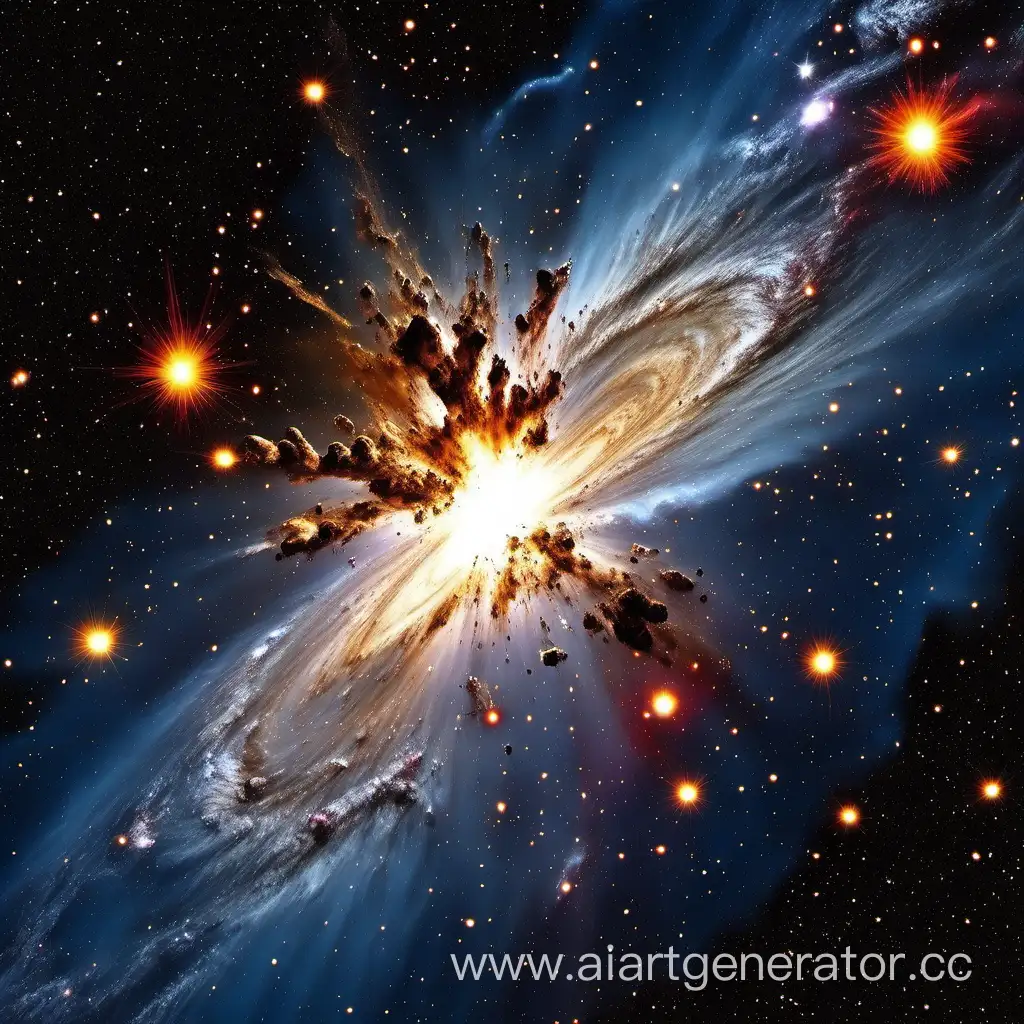 Spectacular-Galactic-Explosion-in-Deep-Space