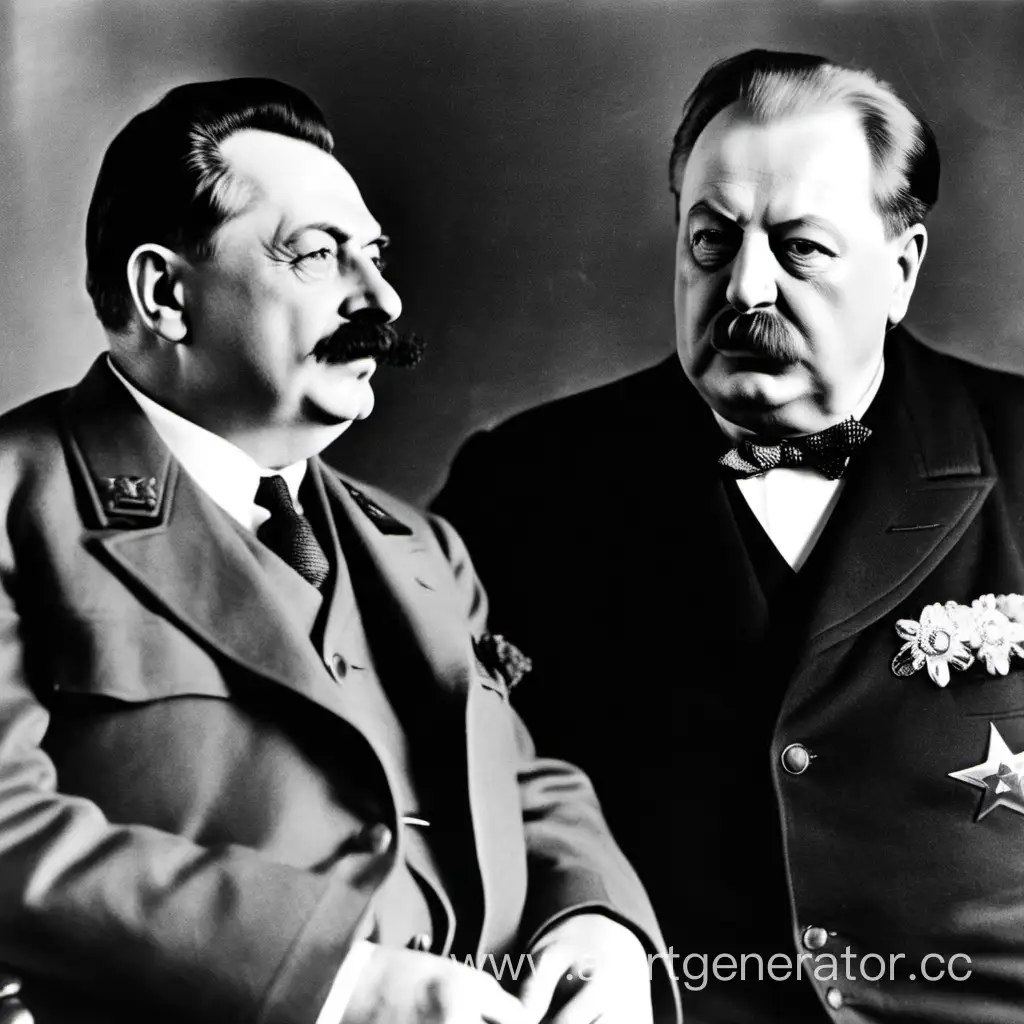 Historical-Meeting-Stalin-and-Churchill-in-Intense-Discussion